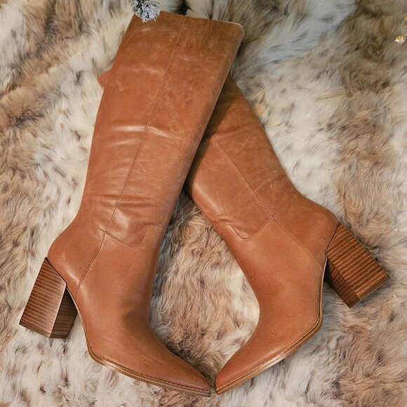 NIB Nine West Brixe Knee High Leather Boots, sz 11 - Picture 11 of 12